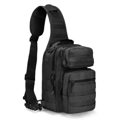 Outdoor Tactical Range EDC Molle Sling Backpack, Military Sport Daypack Shoulder One Strap Small Backpack for Camping, Hiking