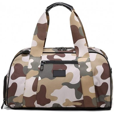 Manufacturer Custom Polyester Camo Waterproof Gym Bag Travel Sport Zipper Luggage Tote Duffle Bag