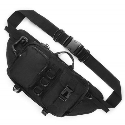 Tactical Sling Bag for Men. Made from Heavy Duty Nylon & Built Tough for Outdoor. Also Use As Backpack, Fanny Waist Pack