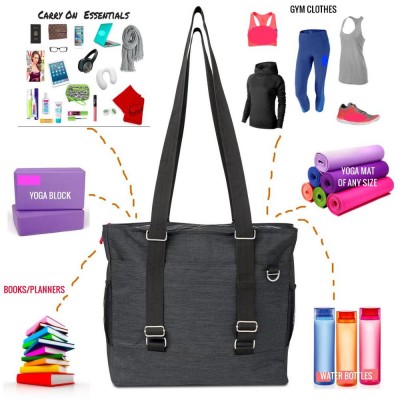 Yoga Mat Bag Tote  Backpack Multi Purpose Yoga Mat Carry Bag for Gym Adjustable Straps Yoga Mat Sling Bag